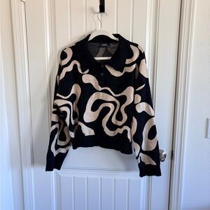 Cider Black and Cream Patterned Matching Set